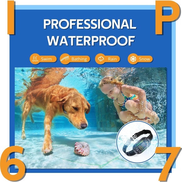 New Bark Collar for Large & Medium Small Dogs - IP67 Waterproof & Rechargeable - Picture 5 of 7